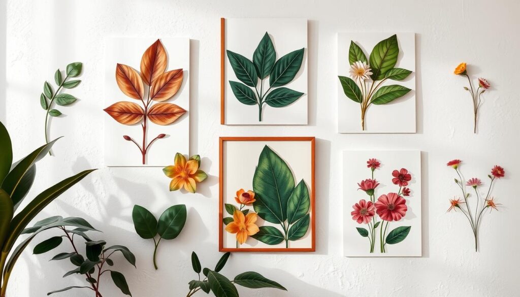 Botanical wall art creations