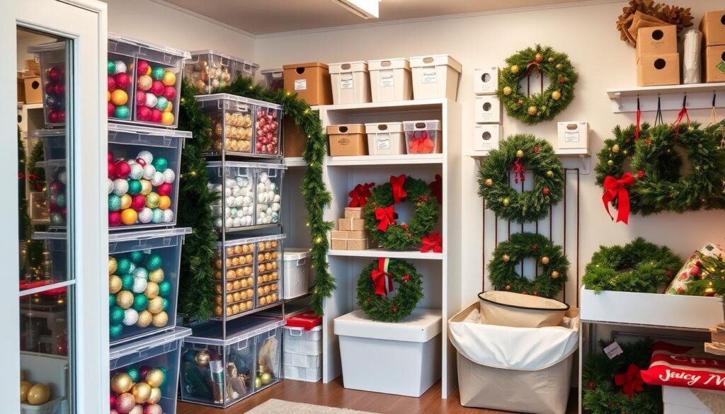 Christmas decoration storage solutions