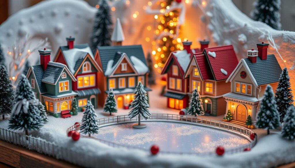 Christmas village setup Christmas village setup
