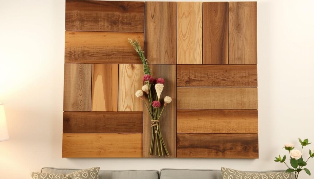 Reclaimed wood pallet wall art