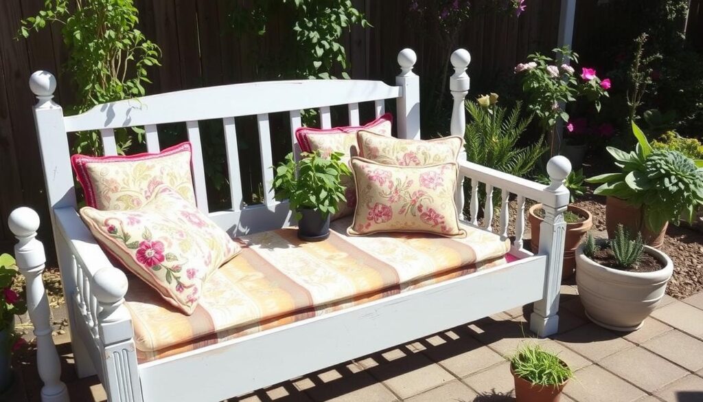 Repurposed bed frame