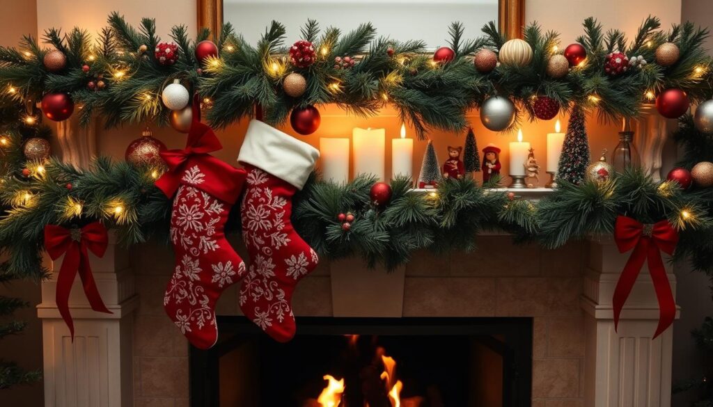 holiday mantel decor holiday mantel decor