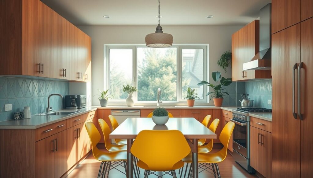 mid-century modern kitchen