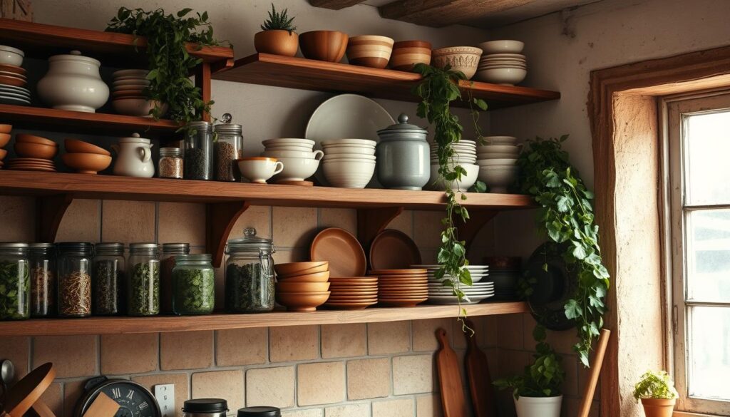 open shelving