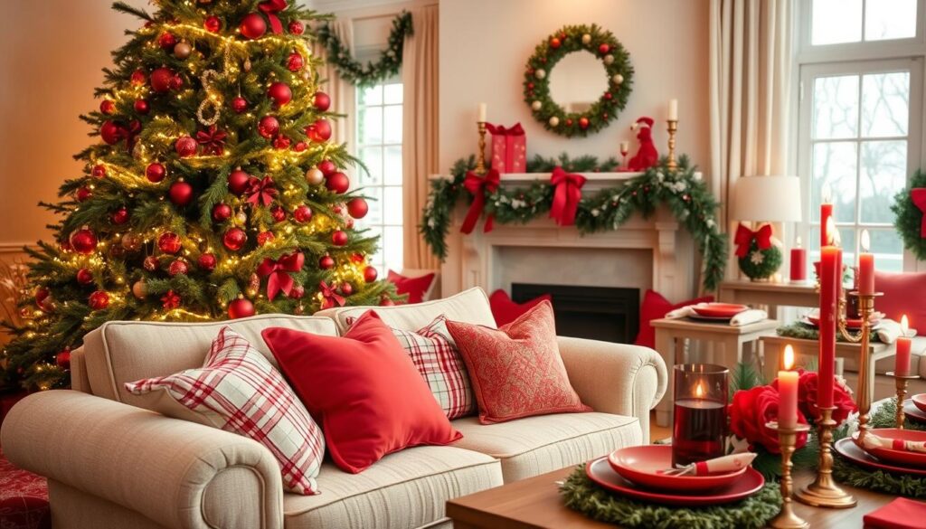 red and green decor